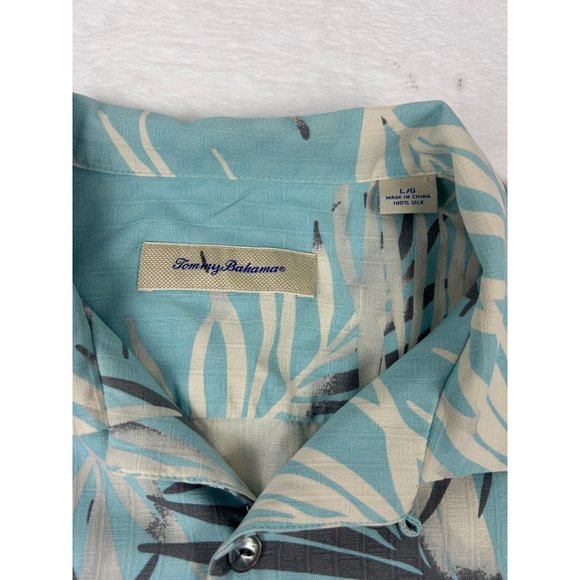 Tommy Bahama Beyond Frond Graceful Sea100% Silk Large - Picture 3 of 4